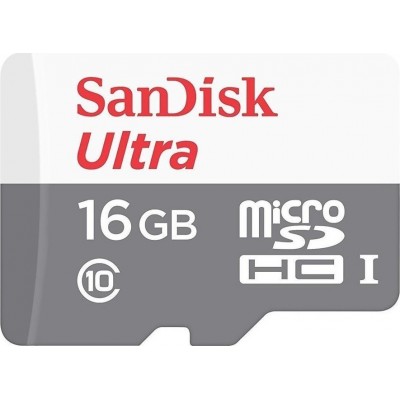 Sandisk MicroSDHC 16gb+adapter 80mb/s