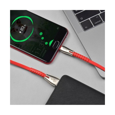 HOCO U58 CORE METAL CABLE MICRO USB 1.2M RED