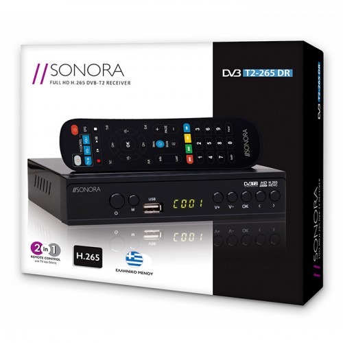 SONORA DVB-T2 H265 DIGITAL SET-TOP BOX 2IN1 REMOTE