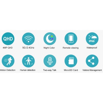 CONCEPTUM GoCAM SH037 4MP 1440P Outdoor Camera 5G