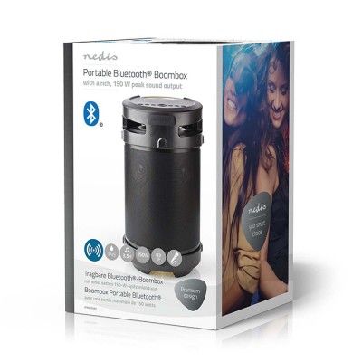 Nedis Φορητό bluetooth ηχείο TWS για party, 150W, (SPBB350BK)