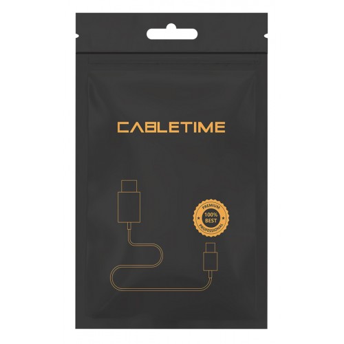 CABLETIME αντάπτορας USB-C σε HDMI C160, 4K/60HZ, 0.15m, μαύρος