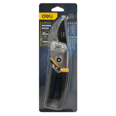 DELI κλαδευτήρι DL580204, teflon, ρυθμιζόμενο, 21cm