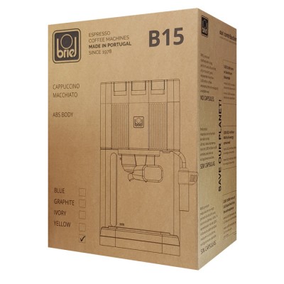 BRIEL μηχανή espresso B15, 20 bar, μπεζ, 10 χρόνια εγγύηση BRIEL μηχανή espresso B15, 20 bar, μπεζ, 10 χρόνια εγγύηση