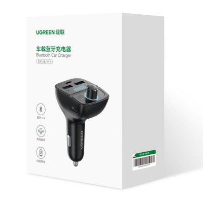 FM Transmitter Bluetooth and Car Charger UGREEN CD229 80910 FM Transmitter Bluetooth and Car Charger UGREEN CD229 80910
