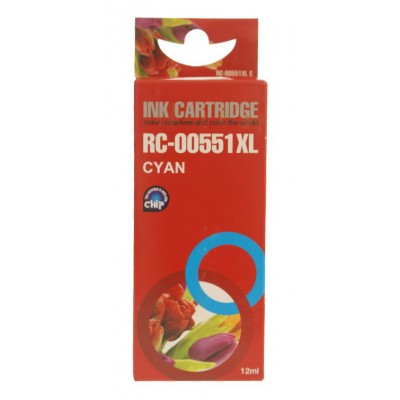 Συμβατό InkJet για Canon CLI-551, 12ml, Cyan