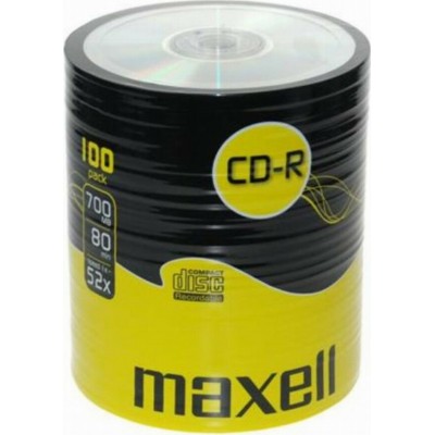 MAXELL CD-R 700MB 80 MIN 52x SHRINK PACK 100pcs
