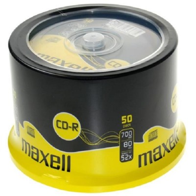MAXELL CD-R 700MB 80 MIN 52x SHRINK PACK 50pcs MAXELL CD-R 700MB 80 MIN 52x SHRINK PACK 50pcs