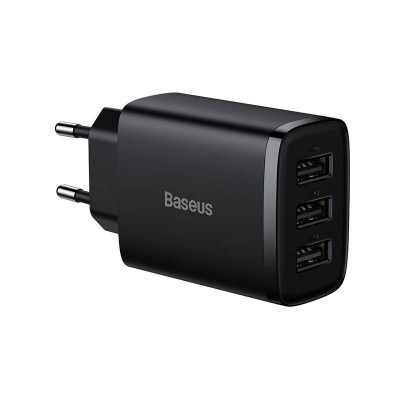Baseus Φορτιστής Χωρίς Καλώδιο με 3 Θύρες USB-A 17W Μαύρος (CCXJ020101) (BASCCXJ020101) Baseus Φορτιστής Χωρίς Καλώδιο με 3 Θύρες USB-A 17W Μαύρος (CCXJ020101) (BASCCXJ020101)
