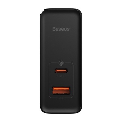 Baseus Travel Charger GaN5 Pro Quick wall charger C+U, PD3.0, QC4.0 +, AFC, 100W EU Black (CCGP090201) (BASCCGP090201)