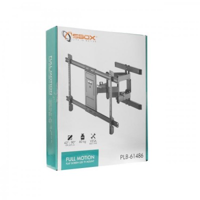 SBOX UNIVERSAL WALL MOUNT FOR TV WITH TILT AND SWIVEL 43'-90' SBOX UNIVERSAL WALL MOUNT FOR TV WITH TILT AND SWIVEL 43'-90'