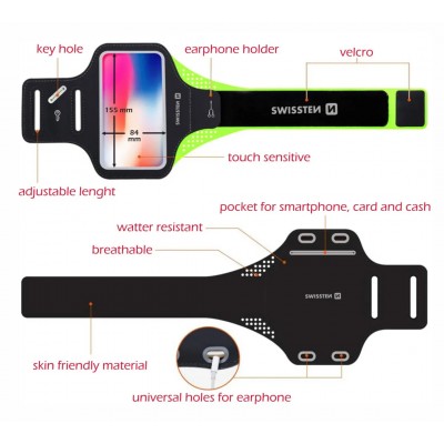 SWISSTEN ΘΗΚΗ ΜΠΡΑΤΣΟΥ SMARTPHONE 7.0