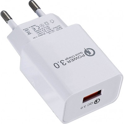 LAMTECH QUICK CHARGER USB3.0 18W WHITE