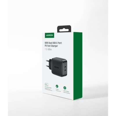 Charger UGREEN CD216 66W Dual PD Black 70867
