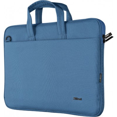 TRUST - Bologna Eco-friendly Slim laptop bag for 16'' laptops - Μπλε