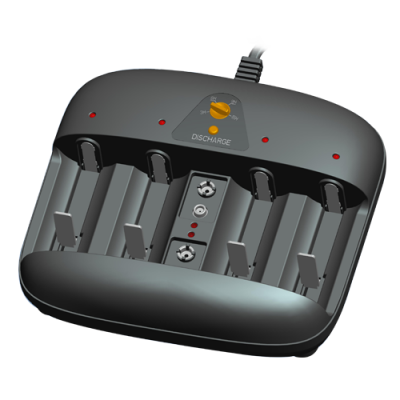 MW-AA02V-6U ΦΟΡΤΙΣΤΗΣ ΜΠΑΤΑΡΙΩΝ AA/AAA/C/D/9V ΜΕ 4 ΚΑΝΑΛΙΑ  MINWA