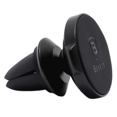 Baseus Car Mount Small ears series Magnetic suction bracket (Air outlet type) Black (SUER-A01) (BASSUER-A01) Baseus Car Mount Small ears series Magnetic suction bracket (Air outlet type) Black (SUER-A01) (BASSUER-A01)