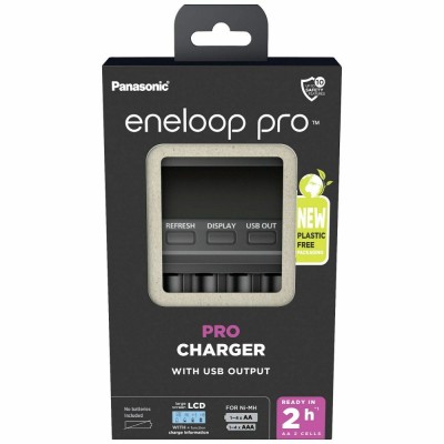 Panasonic Eneloop Professional BQ-CC65E USB Φορτιστής 4 Μπαταριών Ni-MH Μεγέθους AA/AAA (13454402) (PAN13454402) Panasonic Eneloop Professional BQ-CC65E USB Φορτιστής 4 Μπαταριών Ni-MH Μεγέθους AA/AAA (13454402) (PAN13454402)