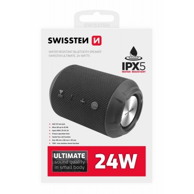 SWISSTEN  ΗΧΕΙΟ BLUETOOTH ULTIMATE 24W ΜΑΥΡΟ
