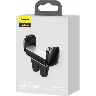Baseus Steel Cannon Clamp Holder to Ventilation Grid Silver (SUGP-0S) (BASSUGP-0S) Baseus Steel Cannon Clamp Holder to Ventilation Grid Silver (SUGP-0S) (BASSUGP-0S)