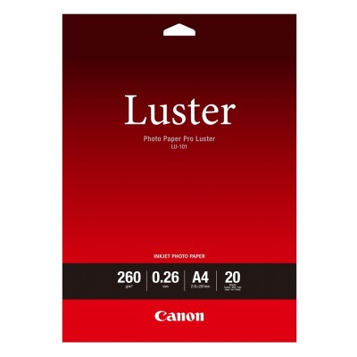 Canon Φωτογραφικό Χαρτί Pro Luster A4 Semi Glossy 260g/m² 20 Φύλλα (6211B006) (CAN-LU101A4) Canon Φωτογραφικό Χαρτί Pro Luster A4 Semi Glossy 260g/m² 20 Φύλλα (6211B006) (CAN-LU101A4)