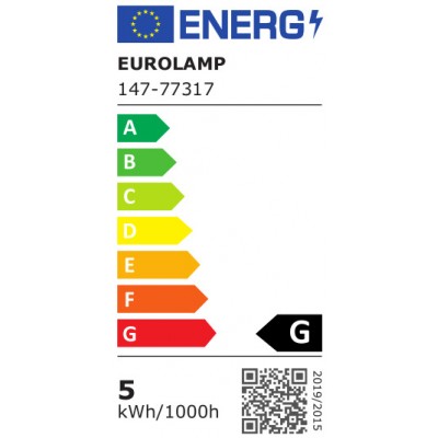 EUROLAMP ΛΑΜΠΑ LED ΣΦΑΙΡΙΚΗ 5W Ε27 2700K 220-240V
