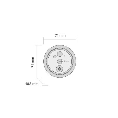 EZVIZ Doorbell HP4 Peephole, FHD