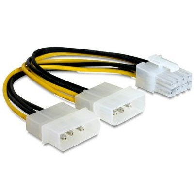 ADAPTER ΤΡΟΦΟΔΟΣΙΑ 8PIN ΓΙΑ ΚΑΡΤΑ ΓΡΑΦΙΚΩΝ