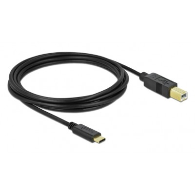 DELOCK καλώδιο USB-C σε USB Type B 83666, 480Mbps, 3m, μαύρο DELOCK καλώδιο USB-C σε USB Type B 83666, 480Mbps, 3m, μαύρο