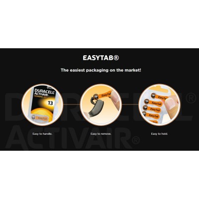DURACELL μπαταρίες ακουστικών βαρηκοΐας Activair 10, 1.45V, 6τμχ