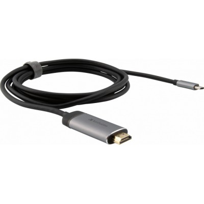 Verbatim Cable HDMI male - USB-C male 1.5m Μαύρο