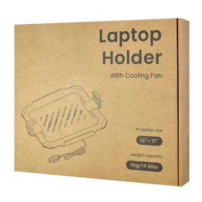 BRATECK βάση & ψύξη laptop NBH-8GL για βάση VESA, RGB, έως 17