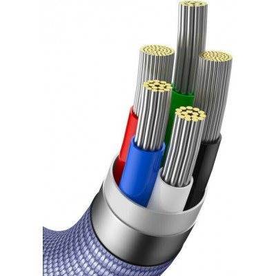 Baseus Crystal Shine Braided USB-C to Lightning Cable 20W Μωβ 2m (CAJY000305) (BASCAJY000305)