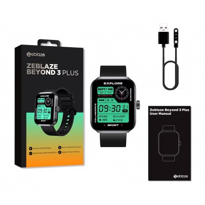 ZEBLAZE smartwatch Beyond 3 Plus, heart rate, 1.78