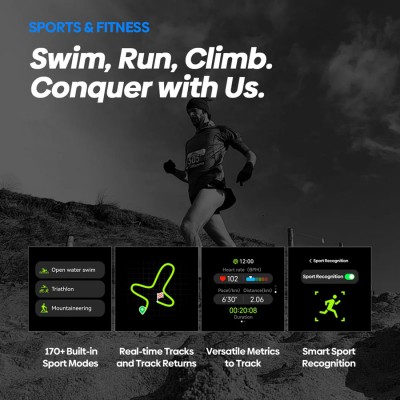 ZEBLAZE smartwatch Stratos 2 Ultra, heart rate, 1.43