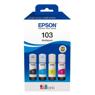 Ink Epson T00S64A Black C+M+Y multipack 4x65ml Ink Epson T00S64A Black C+M+Y multipack 4x65ml