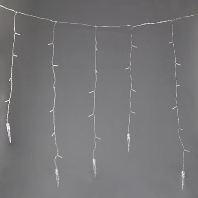 ΒΡΟΧΗ, 96 LED ΜΕ 16 ΣΤΑΛΑΚΤΙΤΕΣ 9,5cm, 31V ΜΕΤΑΣΧΗΜΑΤΙΣΤΗΣ, ΜΕ ΠΡΟΓΡΑΜΜΑ, ΕΠΕΚΤΑΣΗ ΕΩΣ 3, ΔΙΑΦΑΝΟ ΚΑΛΩΔΙΟ, ΛΕΥΚΟ LED