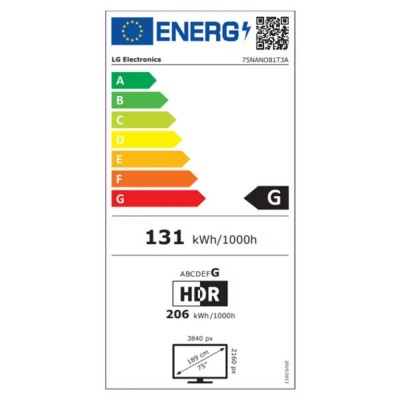LG 75NANO81T3A Smart TV 4K UHD LED HDR 2024 75