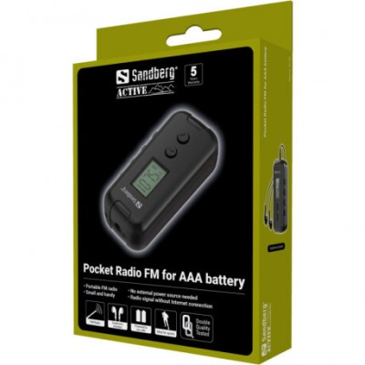Sandberg Pocket Radio FM for AAA battery (421-00) Sandberg Pocket Radio FM for AAA battery (421-00)