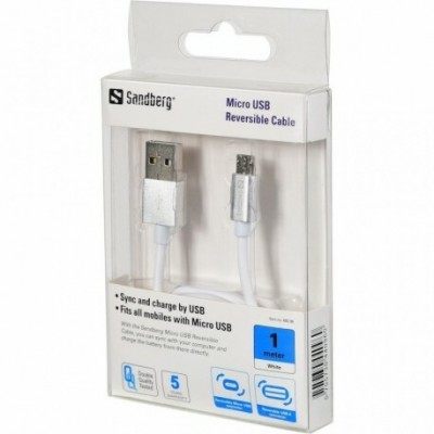 Sandberg MicroUSB Reversible Cable 1m (440-96)
