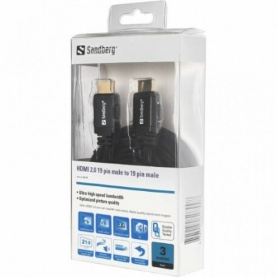 Sandberg HDMI 2.0 19M-19M, 3m (508-99) Sandberg HDMI 2.0 19M-19M, 3m (508-99)