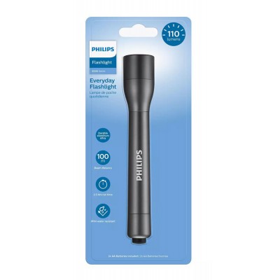 PHILIPS φορητός φακός LED SFL4002T-10, 4000 series, 110lm, μαύρος