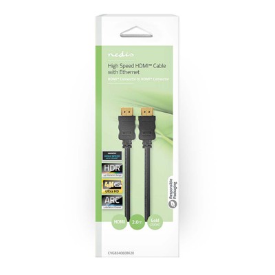 Καλώδιο High speed HDMI with Ethernet, HDMI αρσ. - HDMI αρσ., 2.00m.