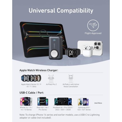 ANKER MagGo PowerBank for iPhone and Apple Watch 10K 35W