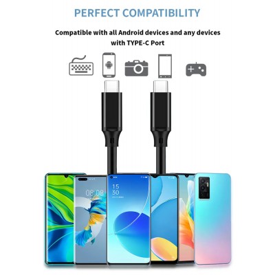 MAXBALL USB Cable Type-C To Type-C 100W 480Mbps