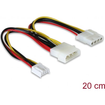DELOCK CABLE FLOPPY 4PIN POWER TO MOLEX - MOLEX OUT 20.5CM 82111 DELOCK CABLE FLOPPY 4PIN POWER TO MOLEX - MOLEX OUT 20.5CM 82111