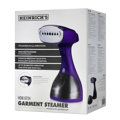 Βούρτσα ατμού και αποχνουδωτής 2 σε 1, 1500W, σε μωβ χρώμα.