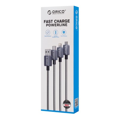 ORICO καλώδιο Lightning σε USB GQA12, 2.4A, 480Mbps, 1m, μαύρο