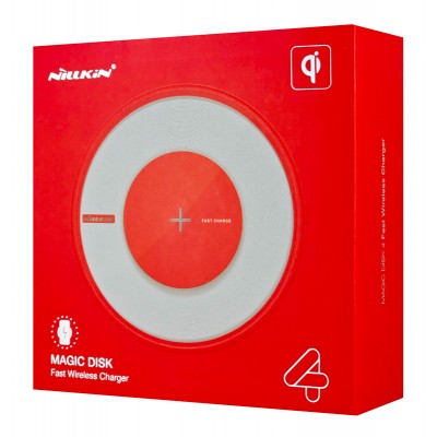 NILLKIN ασύρματος φορτιστής Magic Disk 4, 15W, κόκκινος