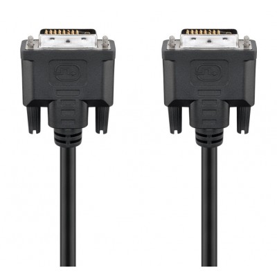 GOOBAY καλώδιο DVI-D 24+1 93573, 30AWG, Full HD, 1.8m, μαύρο